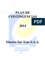 PLAN DE CONTINGENCIAS. Electro Sur Este 