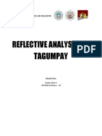 Reflective Analyses On Tagumpay: Bicol University College of Social Sciences and Philosophy Daraga, Albay