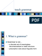 Principles of Teaching Grammar