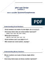 Digital Logic Design More Number Systems/Complements