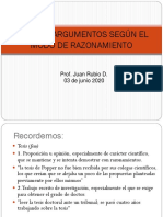 Cuarto Medio Lenguaje y Comunicación Apunte y Ejercicios Tipos de Argumentos PDF