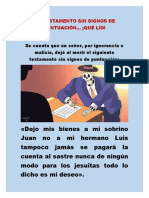 Un Testamento Sin Signos de Puntuación