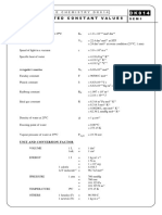 List of Selected Constant Values: Tutorial Module Chemistry Dk014