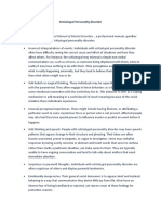 Schizotypal Personality Disorder