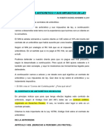 Contrato de Anticretico y Sus Impuestos de Ley