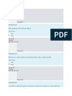 Question Text: PDO Stands For Personal Data Objects. Select One: True False