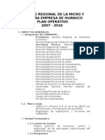 Plan Operativo de Camara de Comercio