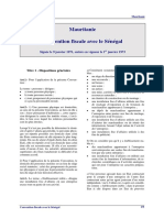 Senegal - Convention Fiscale Mauritanie PDF