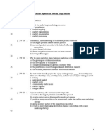 Multiple Choice Questions: Chapter 10 - Identifying Market Segments and Selecting Target Markets