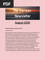 August 2020 Newsletter