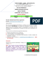 3° Guia de Aprendizaje C. Naturales Sem 5 Receso Escolar