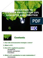 Introduction To Cleaner Production (CP) Concepts and Practice