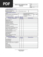 Check List Salidad de Unidades