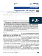 Effect of Foliar Application of Zinc and Boron On Growth and Yield Components of Wheat