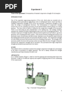 Determination of Uni Axial Compressive Strength of Rock Samples