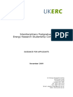 UKERC Studentship Guidance 2010 Final