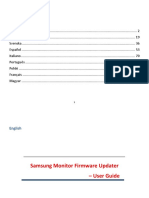 Samsung Monitor Firmware Updater - User Guide - Eur