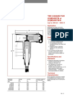 Tee Connector (K) (M) 400TB or (K) (M) 400TB/G: Up To 36 KV - 630 A