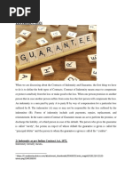 Contract of Indemnity and Guarantee (Article 3)