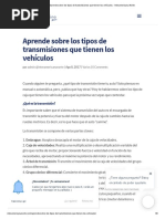 Aprende Sobre Los Tipos de Transmisiones Que Tienen Los Vehículos - Interamericana Norte