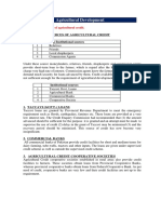 Sources of Agricultural Credit