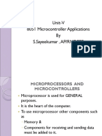 Unit-V 8051 Microcontroller Applications by S.Sayeekumar, AP/RMDEEE