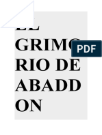 EL GRIMORIO DE ABADDON, Ttrad - Español Ferdinad Stevenson