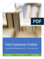 Field Experience Portfolio: Thomas Jefferson Elementary School - 2 Grade Classroom