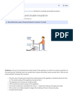 Need For Earthing and Double Insulation PDF