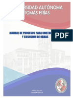 Manual de Procesos para Contratación y Ejecución de Obras