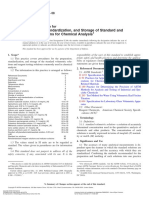 Preparation, Standardization, and Storage of Standard and Reagent Solutions For Chemical Analysis