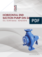 Horizontal End Suction Pump Din 24255: GU, GUM Series 50Hz/60Hz