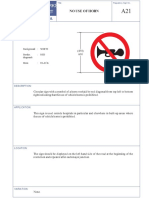 No Use of Horn: Traffic Signs Manual