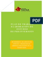 Plan de Trabajo Embarazo Adolescente 2017