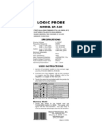 Elenco LP560-3 Logic Probe Manual