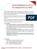 Instituciones Representativas de La Contabilidad en El Peru