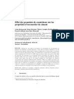 Effet Des Granulats de Caoutchouc Sur Les Propriétés D'un Mortier de Ciment