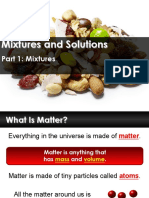 Mixtures and Solutions