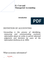 MPA 602: Cost and Managerial Accounting