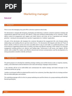 Marketing Manager: Role Brief