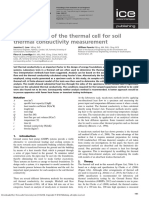 Error Analysis of The Thermal Cell For Soil Thermal Conductivity Measurement