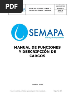 Manual de Funciones y Descripción de Cargos 2019