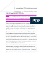 La Calidad de La Educación en Colombia