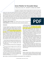 Analysis of Adverse Weather For Excusable Delays - ASCE Journal of Construction Engineering