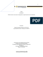 Actividad 3 Analisis Organizacional Diagnostico