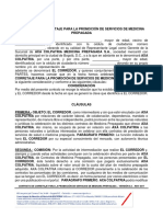 Contrato Medicina Prepagada 2019 Septiembre