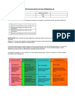 Formato Identificacion Estilos de Aprendizaje