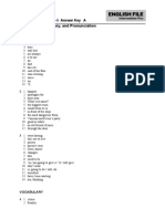 Progress Test Files 1-5 Answer Key A Grammar, Vocabulary, and Pronunciation