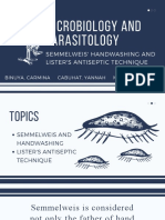 Semmelweis' Handwashing & Lister's Antiseptic Technique