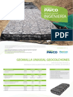 Geomalla Uniaxial Geocolchones